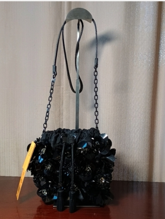 Tory Burch Handbags - Tory Burch-Mini Flower Cluster Bead Stone Palettes Satin Crossbody Bag 🖤
